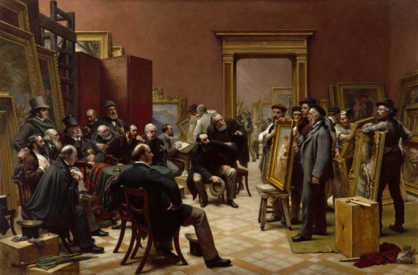 The Council of the Royal Academy selecting Pictures for the Exhibition, 1875, 1876